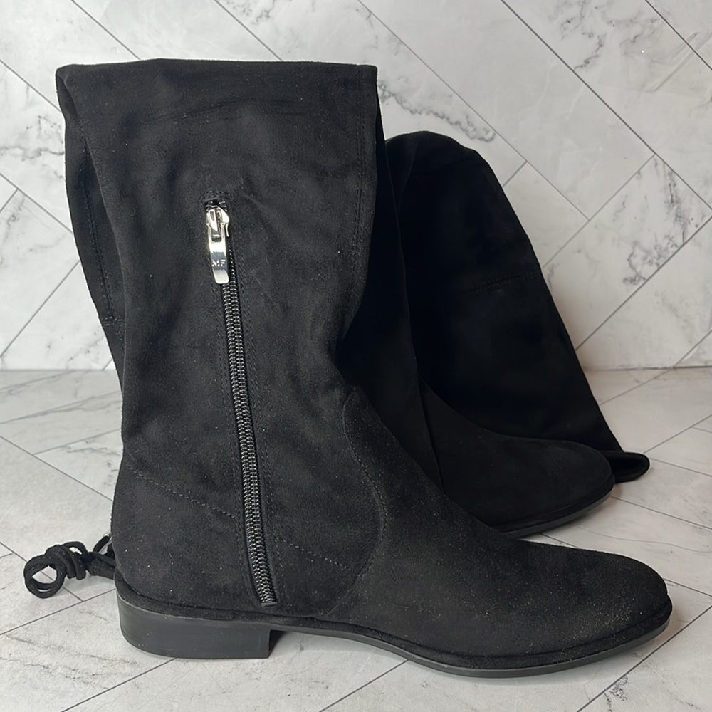 NWT Marc Fisher Womens Humor Black Faux Suede Over-The-Knee Boots Shoe Size 5M - Picture 7 of 10